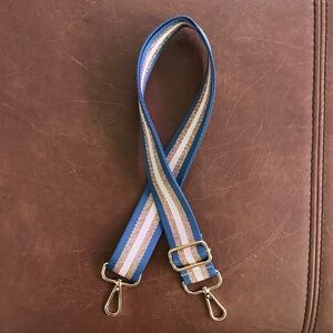 Blue and Gold Bag Strap